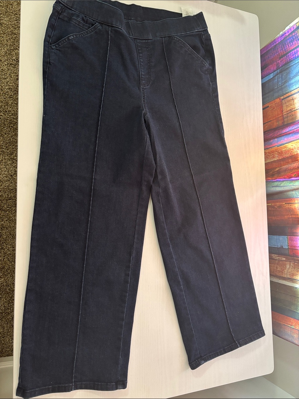 Isaac Mizrahi Dark Navy Denim Jeans